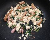 時短でも充実　ニラもやしと豆腐の卵炒め作り方2写真