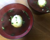 まんまる卵白のすまし汁作り方4写真