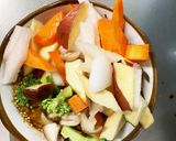 お一人様☆冷凍麺に根菜オイレモン味ナムル作り方9写真