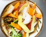 お一人様☆冷凍麺に根菜オイレモン味ナムル作り方11写真
