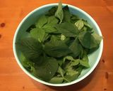 簡単!! 豚肉と三つ葉(野草)の炒め物作り方1写真