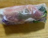 生ハムと鶏ハムのサラダ生春巻き作り方6写真