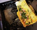 オカヒジキ＆シソ＆ベーコンの卵焼き♪作り方10写真
