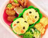 ひよこ組さんのにわとりの親子弁当 デコ弁作り方4写真
