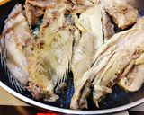 かつおアラの醤油麹長ねぎ乗っけ蒸し焼き。作り方2写真