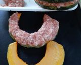タルタル添え♪かぼちゃの挽肉はさみフライ作り方3写真