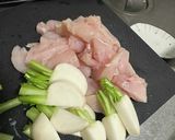 鶏むね肉とカブのピリ辛炒め作り方2写真