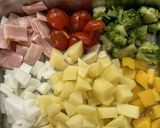 野菜がたっぷり！スパニッシュオムレツ作り方1写真