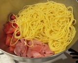 生ハムとモッツァレラのパスタ作り方4写真
