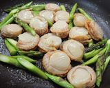 ホタテ稚貝バジルソース炒め作り方3写真