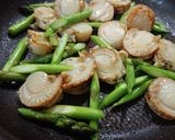 ホタテ稚貝バジルソース炒め作り方4写真