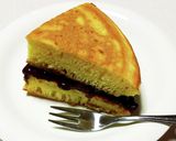 チョコあんこソースのホットケーキ作り方7写真