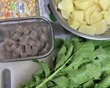 大豆とじゃがいもと鶏肉の五目煮♪作り方3写真