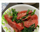 ごま油香る　トマトとほうれん草のサラダ作り方6写真
