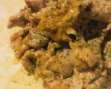 おつまみ●豚こまぎれ肉のマヨ＆カレー炒め作り方3写真