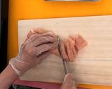 らっきょうと鶏肉の甘辛炒め【食遺産】作り方1写真