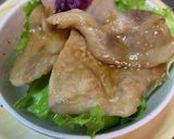 夏だ！肉だ！「照り焼き大葉おろし丼」作り方3写真