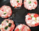 野菜ごろごろエスニックハンバーグ作り方4写真