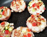 野菜ごろごろエスニックハンバーグ作り方5写真
