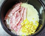 準備は5分!Wコン&チーズの炊込みご飯作り方4写真