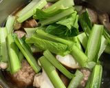 小松菜と肉団子の煮物作り方5写真