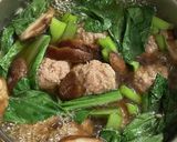 小松菜と肉団子の煮物作り方6写真