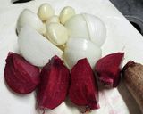 農家の食卓〜ビーツ・生にんにく・新玉ねぎ作り方3写真