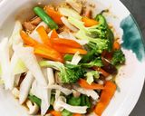 お一人様野菜たっぷりスパイシー親子丼風作り方11写真
