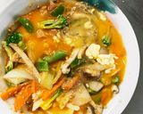 お一人様野菜たっぷりスパイシー親子丼風作り方15写真