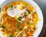 お一人様野菜たっぷりスパイシー親子丼風作り方17写真
