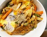 お一人様野菜たっぷりスパイシー親子丼風作り方21写真