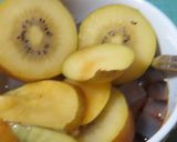 ヨーグルトみつ豆&皮付きキウイみつ豆作り方2写真