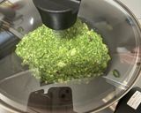バナナ豆腐オートミールよもぎパンケーキ作り方6写真
