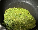 バナナ豆腐オートミールよもぎパンケーキ作り方7写真
