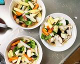 簡単中華風味噌マリネ味ツナ根菜茄子野菜炒作り方12写真