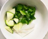 簡単洋風オムライス味豚こま大根青椒肉絲風作り方6写真