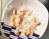 お一人様野菜たっぷり洋風タレウインナー丼作り方2写真