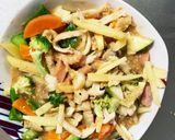 お一人様野菜たっぷり洋風タレウインナー丼作り方13写真