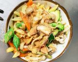 お一人様野菜たっぷりオーロラウインナー丼作り方13写真