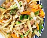 お一人様野菜たっぷり洋風タレウインナー丼作り方14写真