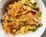 お一人様野菜たっぷりオーロラウインナー丼作り方17写真