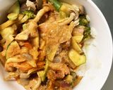 お一人様野菜たっぷりオーロラウインナー丼作り方18写真