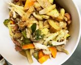 お一人様野菜たっぷり洋風タレウインナー丼作り方18写真