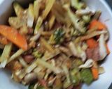 お一人様野菜たっぷり洋風タレウインナー丼作り方19写真