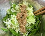 キャベツと絹さやのさっぱりサラダ♪作り方4写真