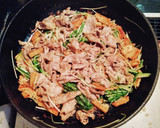 簡単☆水菜と豚肉の和風炒め作り方4写真