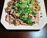 簡単☆水菜と豚肉の和風炒め作り方5写真