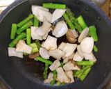 帆立アスパラエリンギのトマトクリーム煮作り方5写真