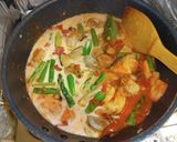 帆立アスパラエリンギのトマトクリーム煮作り方10写真
