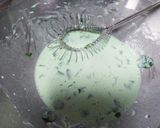 レンジで簡単☆生ミント米粉蒸しパン作り方2写真